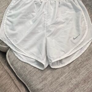 Nike White Athletic Shorts for Active Performance